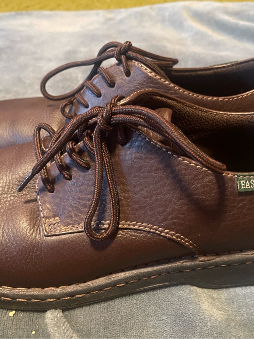 Eastland Plainview Mens  Brown Leather Lace Up Oxford Shoes SZ 9.5D